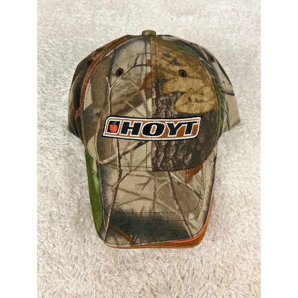 Team Hoyt Archery Strapback Baseball Cap Multi One Size Embroidered Camo